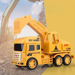Boys Excavator Model Mixing Crane Drop-resistant Gift Set