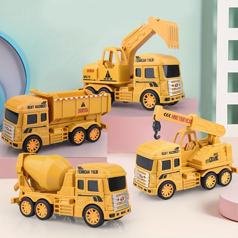 Boys Excavator Model Mixing Crane Drop-resistant Gift Set
