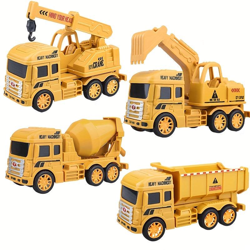 Boys Excavator Model Mixing Crane Drop-resistant Gift Set