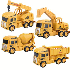 Boys Excavator Model Mixing Crane Drop-resistant Gift Set