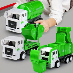 Garbage Truck Toy Inertia Waste Sorting Bucket Sanitation Water Tanker Car