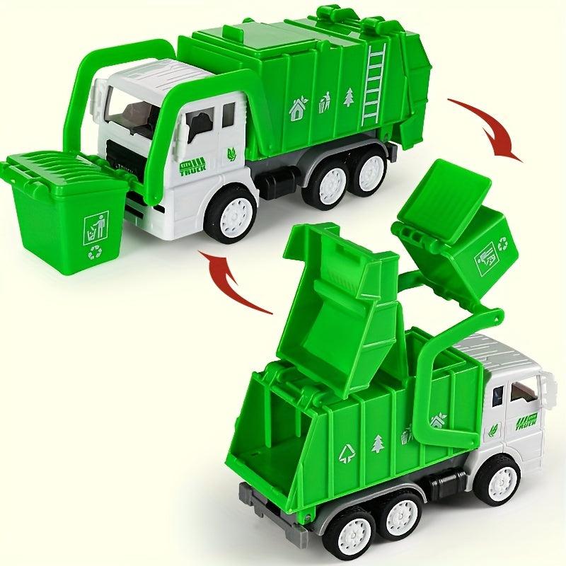 Garbage Truck Toy Inertia Waste Sorting Bucket Sanitation Water Tanker Car