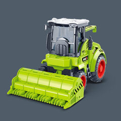 Cartoon Tractor Truck Toy Inertia Simulated Harvester Boy Pull Toy