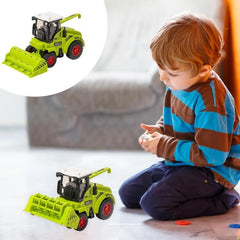 Cartoon Tractor Truck Toy Inertia Simulated Harvester Boy Pull Toy