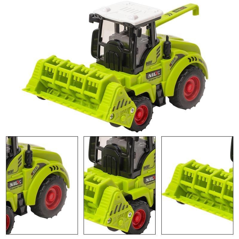 Cartoon Tractor Truck Toy Inertia Simulated Harvester Boy Pull Toy