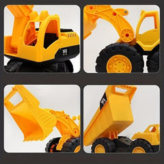 Medium Engineering Vehicle Set Excavator Bulldozer Boy Beach Toy