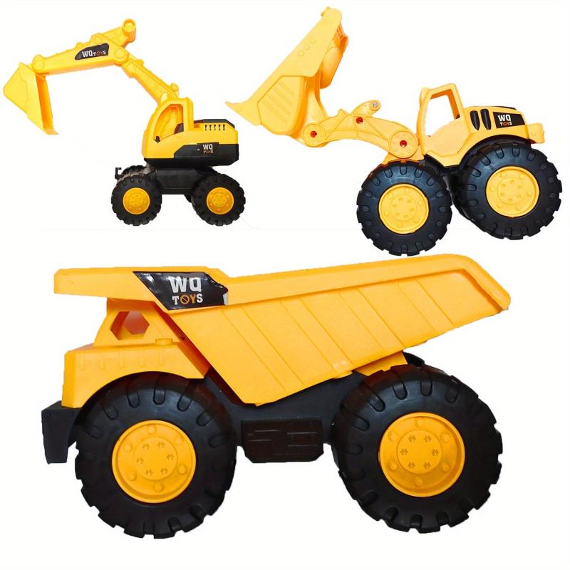 Medium Engineering Vehicle Set Excavator Bulldozer Boy Beach Toy