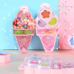 Girls Makeup Ring Jewelry Set Girls Dress Up And Make Up Toys Ring Beaded Toy
