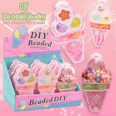 Girls Makeup Ring Jewelry Set Girls Dress Up And Make Up Toys Ring Beaded Toy