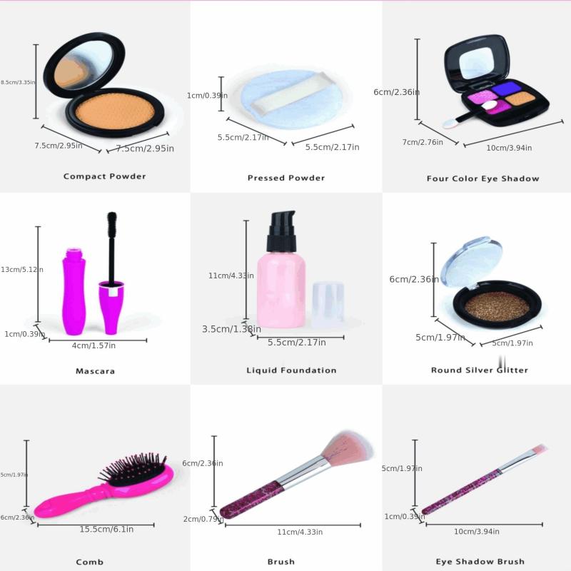 Kids Cosmetics Set Pretend Play Makeup Toys For Girls