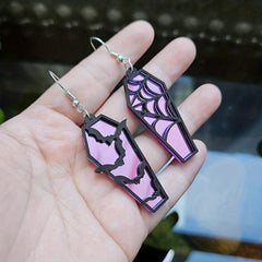 6 Pairs Acrylic Halloween Theme Earrings Unique Acrylic Earrings