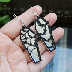 6 Pairs Acrylic Halloween Theme Earrings Unique Acrylic Earrings