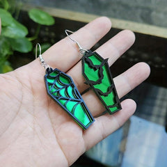 6 Pairs Acrylic Halloween Theme Earrings Unique Acrylic Earrings