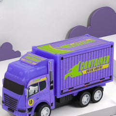 4pcs Pull Back Container Car Toy Set for Boys Christmas Gift