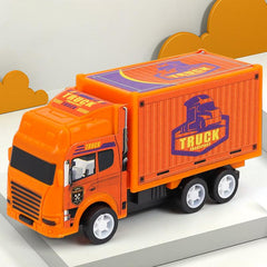 4pcs Pull Back Container Car Toy Set for Boys Christmas Gift