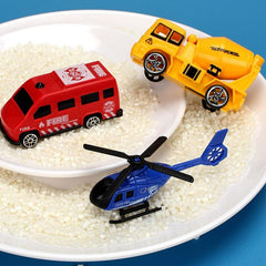 Fire Engine DIY Jigsaw Rail Way Track Parking Lot Toy for Kids