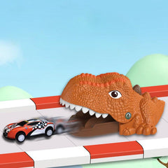 Kids Dinosaur Car Launch Toy, Educational Inertial Sliding T-Rex Car