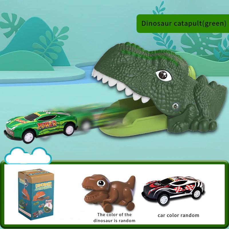 Kids Dinosaur Car Launch Toy, Educational Inertial Sliding T-Rex Car