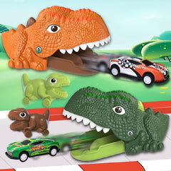 Kids Dinosaur Car Launch Toy, Educational Inertial Sliding T-Rex Car