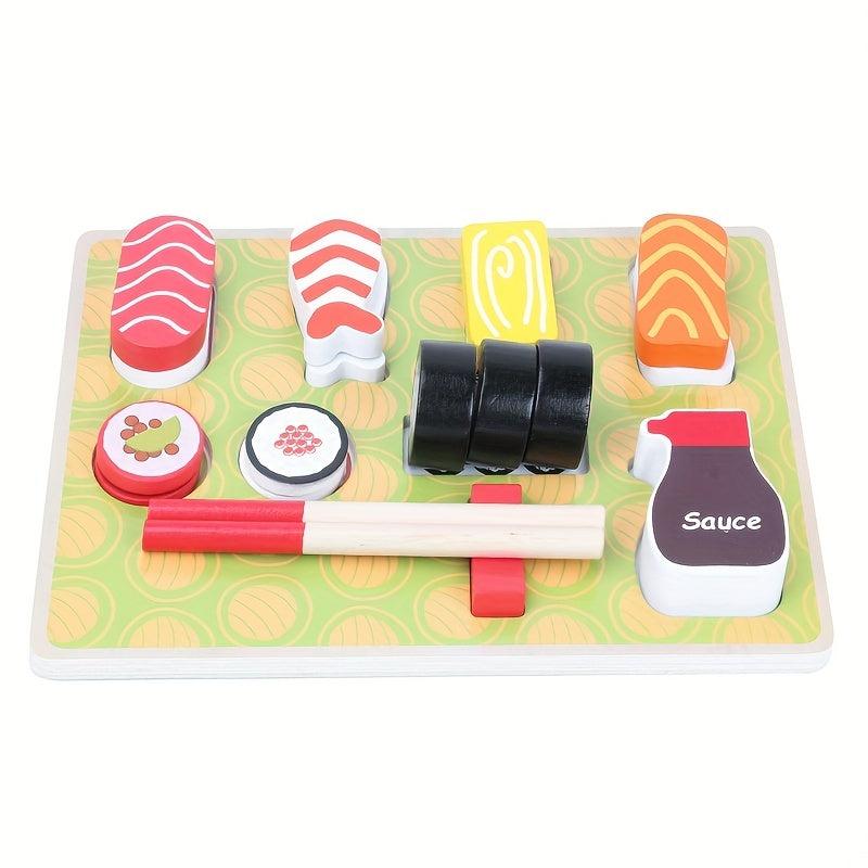 Wooden Sushi Toy for Kids - Kitchen Play Set