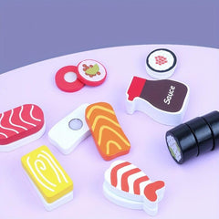 Wooden Sushi Toy for Kids - Kitchen Play Set