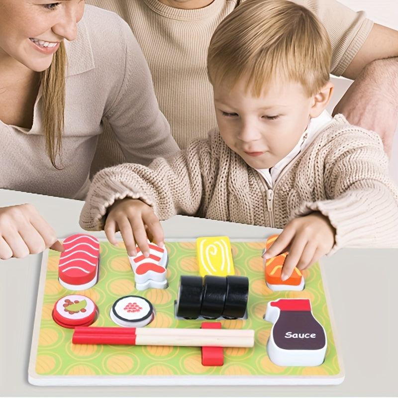 Wooden Sushi Toy for Kids - Kitchen Play Set