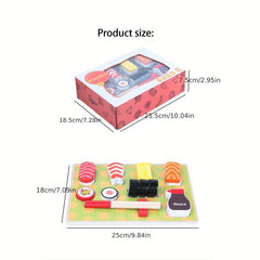 Wooden Sushi Toy for Kids - Kitchen Play Set