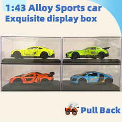 1:43 Alloy Racing Car Model with Open Door - Home Decoration & Toy