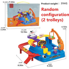 Children's DIY Track Building Blocks Car Breakthrough Adventure Game
