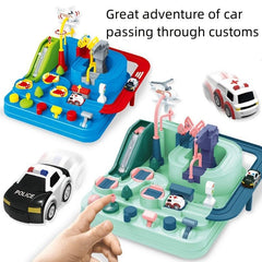 Children's DIY Track Building Blocks Car Breakthrough Adventure Game