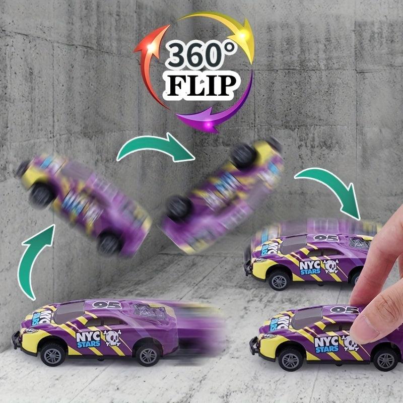 8pcs Iron Alloy Pull Back Car Sets Bouncing Cars 6 86cm