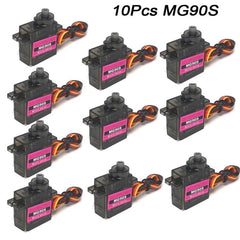 10pcs SG90 MG90S Gear for Remote Control Robot Helicopter Vehicle Boat Models