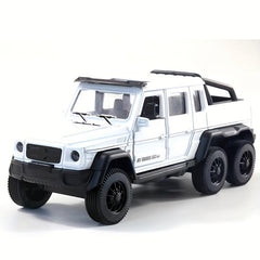 1:32 Alloy Truck Off-road Model Pull Back Sound Light Can Open Door Toy Car Boys