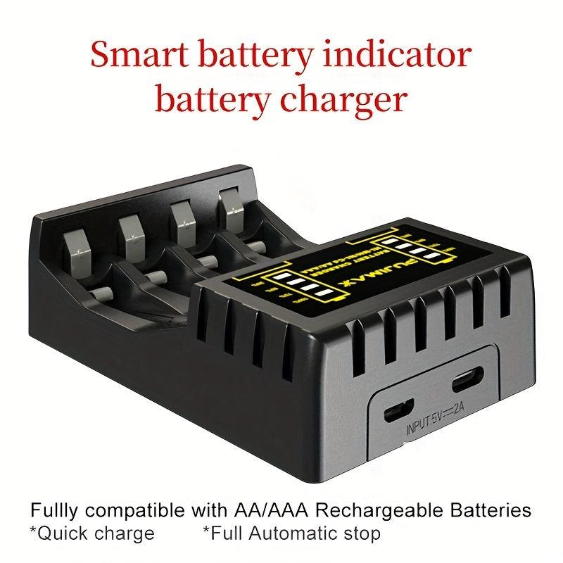 PUJIMAX 4-Slot 1.2V Smart Charger