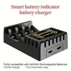 PUJIMAX 4-Slot 1.2V Smart Charger