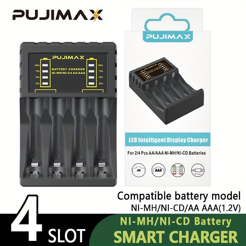 PUJIMAX 4-Slot 1.2V Smart Charger