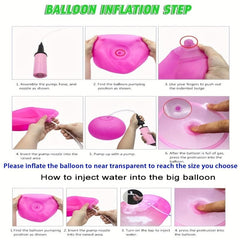 Giant Water Bubble Ball Inflatable Soft Rubber Ball for Outdoor Beach Pool Party