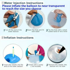 Giant Water Bubble Ball Inflatable Soft Rubber Ball for Outdoor Beach Pool Party