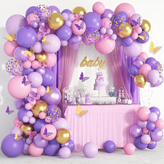 Butterfly Birthday Confetti Balloon Set Decoration