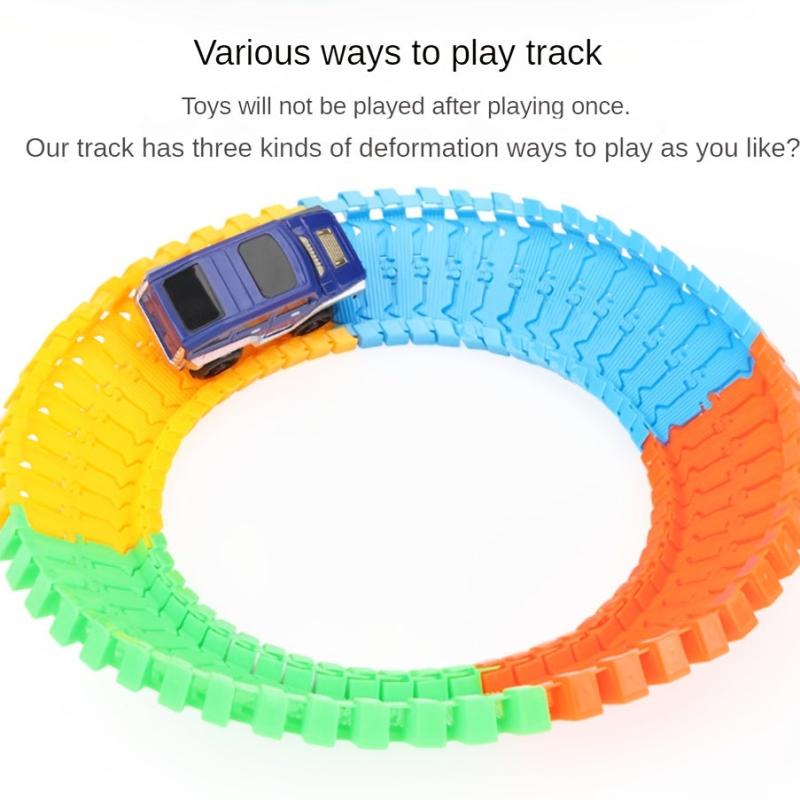 Railway Road Flexible Track Slot Cars Toys For Boys