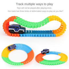Railway Road Flexible Track Slot Cars Toys For Boys