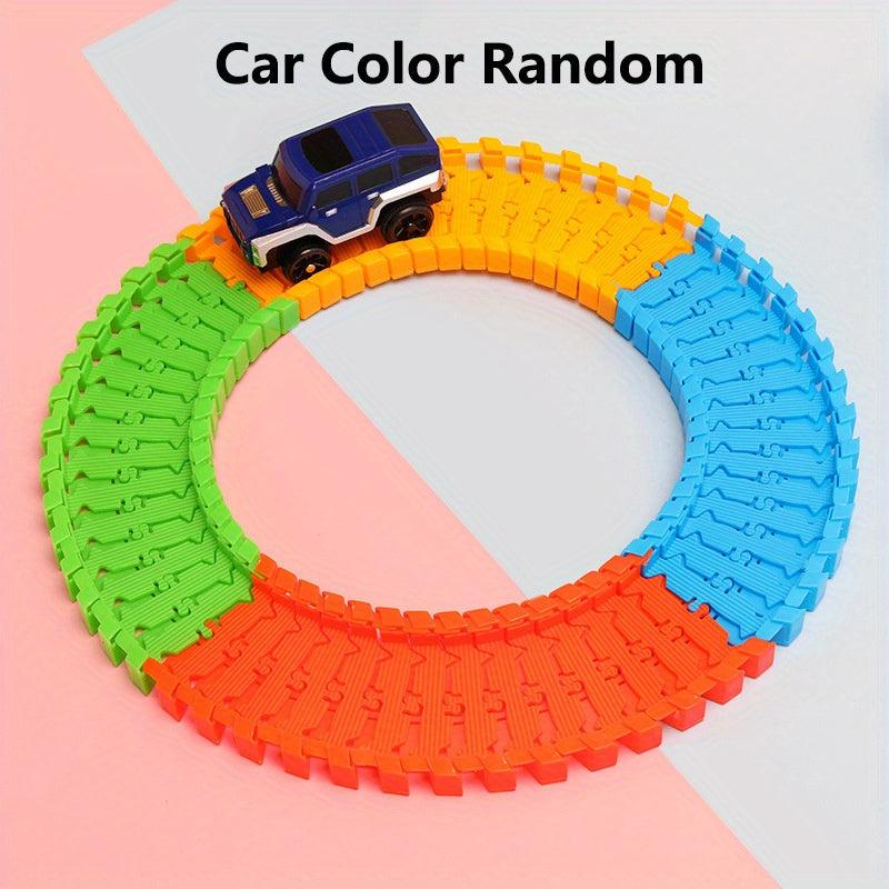 Railway Road Flexible Track Slot Cars Toys For Boys