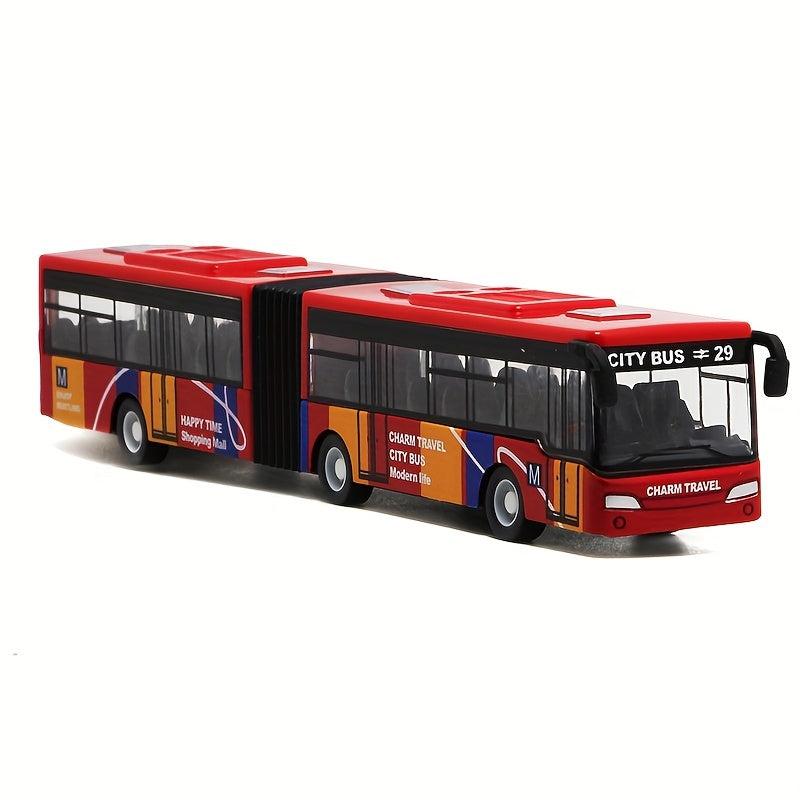 Alloy Double Section Mini Bus Toy