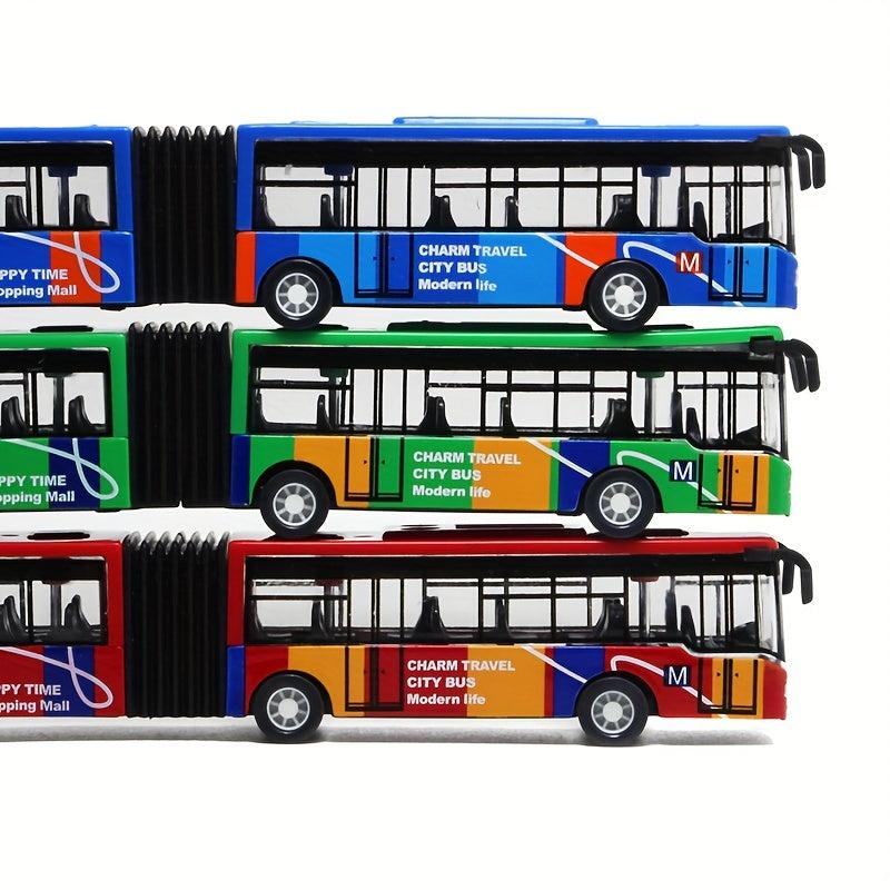 Alloy Double Section Mini Bus Toy