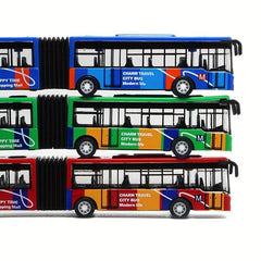 Alloy Double Section Mini Bus Toy