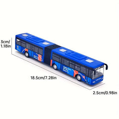 Alloy Double Section Mini Bus Toy