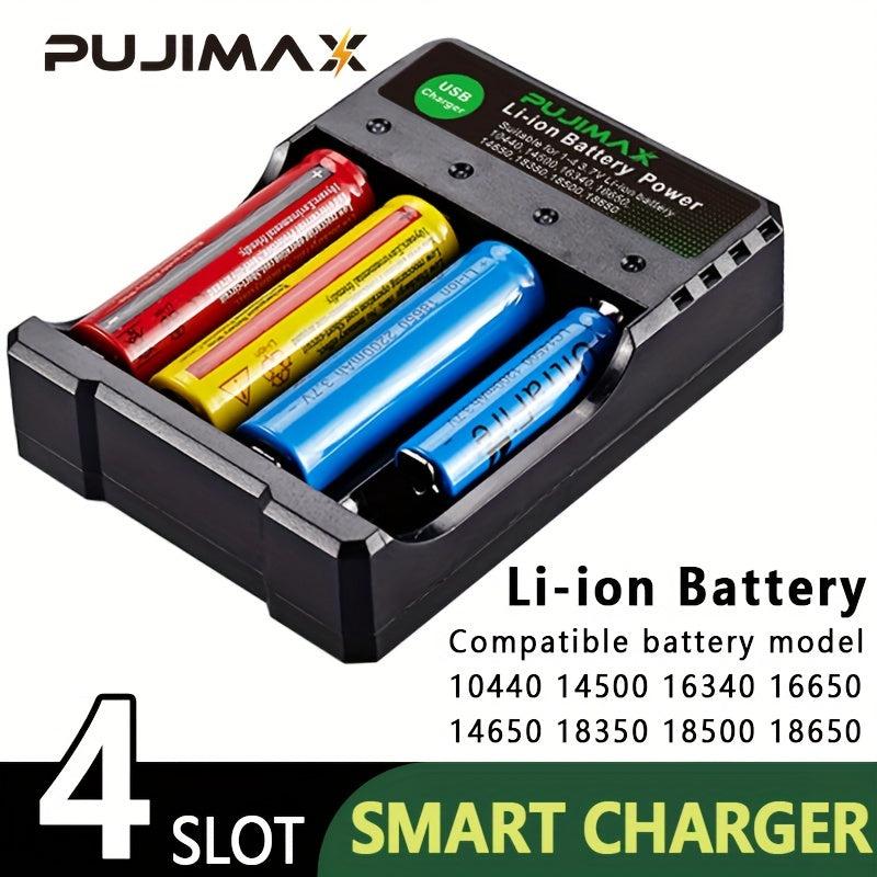 PUJIMAX 18650 Self Powered Charger - 2/3/4 Slot