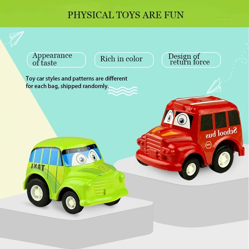 6 Pack Pull Back Toy Cars Assorted Colors