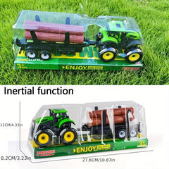 Simulation Farmer Inertial Toy Car Operation Car With Bucket