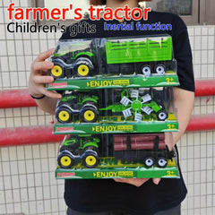 Simulation Farmer Inertial Toy Car Operation Car With Bucket